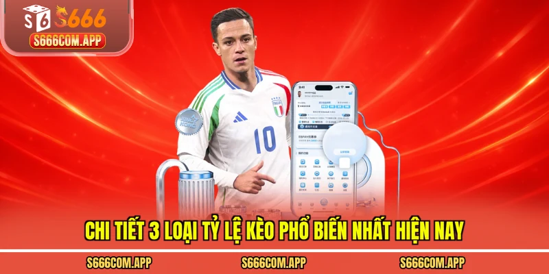 Chi tiết 3 loại tỷ lệ kèo phổ biến nhất hiện nay